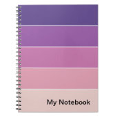 Notebook mit benutzerdefinierbarem Gradient-Design Notizblock (Vorderseite)