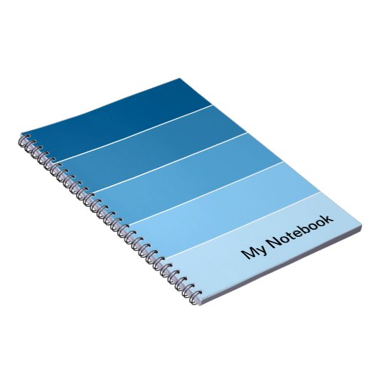 Notebook mit benutzerdefinierbarem Gradient-Design Notizblock (Rechte Seite)