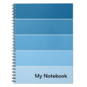 Notebook mit benutzerdefinierbarem Gradient-Design Notizblock (Vorderseite)