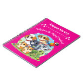 Notebook mit benutzerdefiniertem Pet Overlord-Cart Notizblock (Linke Seite)