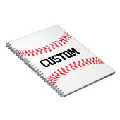 Notebook mit benutzerdefinierter Baseball-Sticks Notizblock (Rechte Seite)