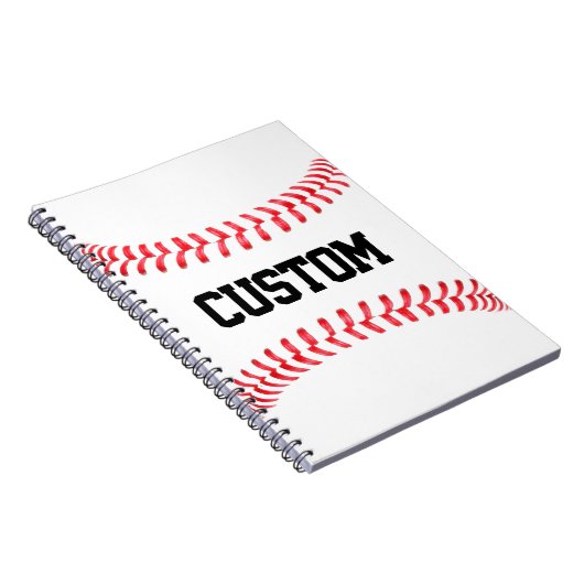 Notebook mit benutzerdefinierter Baseball-Sticks Notizblock (Rechte Seite)