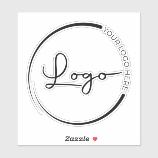 Notebook mit beruflichem Firmenlogo Aufkleber (Blatt)