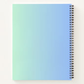 Notebook mit Bild eines Jungen Notizblock (Rückseite)