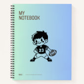 Notebook mit Bild eines Jungen Notizblock (Vorderseite)
