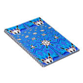 Notebook mit blauer Matrix Notizblock (Rechte Seite)