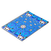 Notebook mit blauer Matrix Notizblock (Linke Seite)