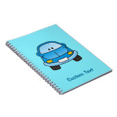Notebook mit Blue Cartoon Notizblock (Rechte Seite)