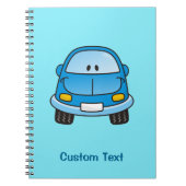 Notebook mit Blue Cartoon Notizblock (Vorderseite)