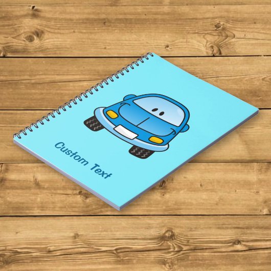 Notebook mit Blue Cartoon Notizblock