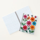 Notebook mit Blume Notizblock (Innenseite)