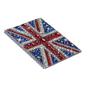 Notebook mit britischer Farbe Abstract Design Notizblock (Rechte Seite)