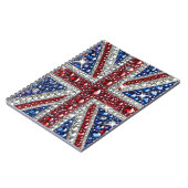 Notebook mit britischer Farbe Abstract Design Notizblock (Linke Seite)