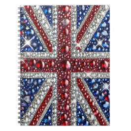 Notebook mit britischer Farbe Abstract Design Notizblock