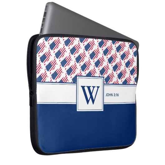 Notebook mit Christlicher Schrift der US AMERICA M Laptopschutzhülle (Vorne Rechts)