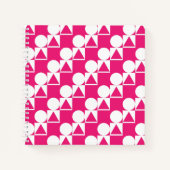 Notebook mit Circle-, Triangle- und Square-Muster Notizblock (Vorderseite)
