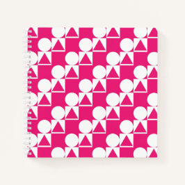 Notebook mit Circle-, Triangle- und Square-Muster Notizblock