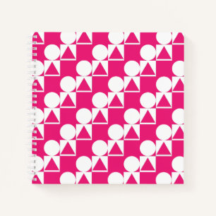 Notebook mit Circle-, Triangle- und Square-Muster Notizblock