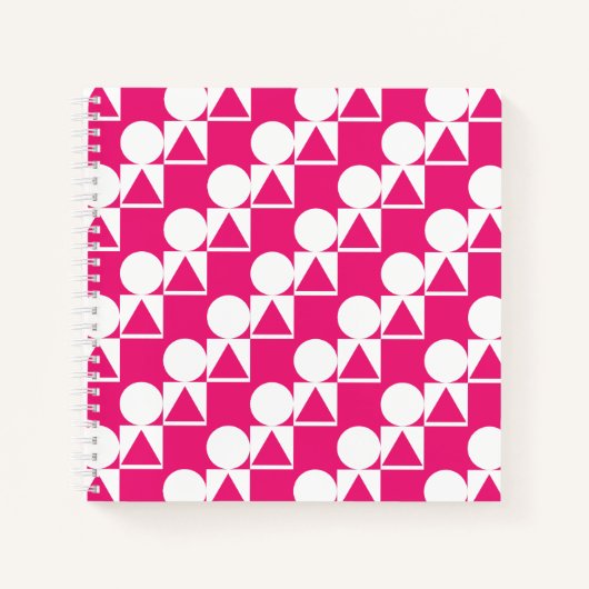 Notebook mit Circle-, Triangle- und Square-Muster Notizblock (Vorderseite)