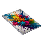 Notebook mit Color Splash Design Notizblock (Rechte Seite)