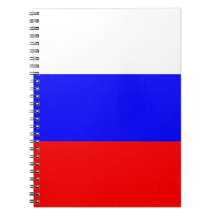 Notebook mit der Flagge Russlands Notizblock