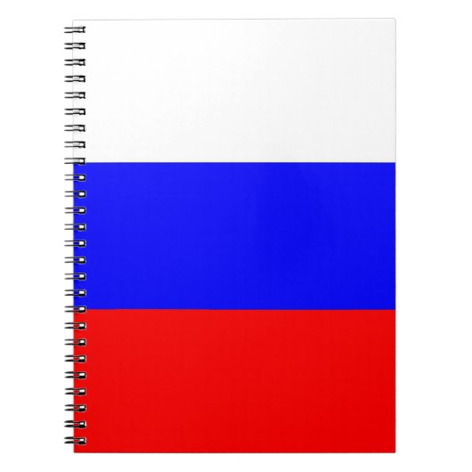 Notebook mit der Flagge Russlands Notizblock (Vorderseite)