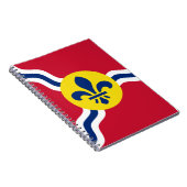 Notebook mit der Flagge von St. Louis, Missouri Notizblock (Rechte Seite)