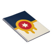 Notebook mit der Flagge von Tulsa City Notizblock (Rechte Seite)