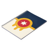 Notebook mit der Flagge von Tulsa City Notizblock (Linke Seite)