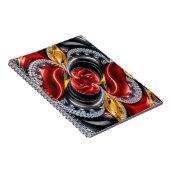 Notebook mit deutscher Farbgestaltung Abstraktes D Notizblock (Rechte Seite)