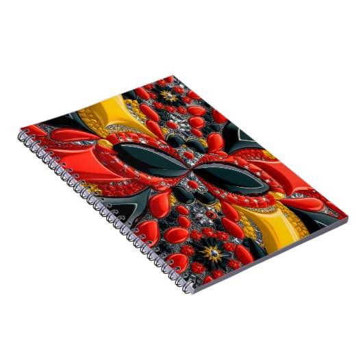 Notebook mit Deutschland Colors Abstract Design Notizblock (Rechte Seite)
