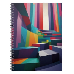 Notebook mit dynamischer Treppengestaltung Notizblock