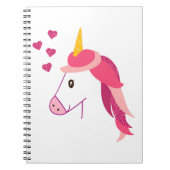 Notebook mit Einhorn für ein Mädchen. Notizblock (Vorderseite)