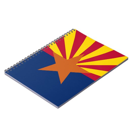 Notebook mit Fahne des Arizona-Staat Notizblock (Linke Seite)