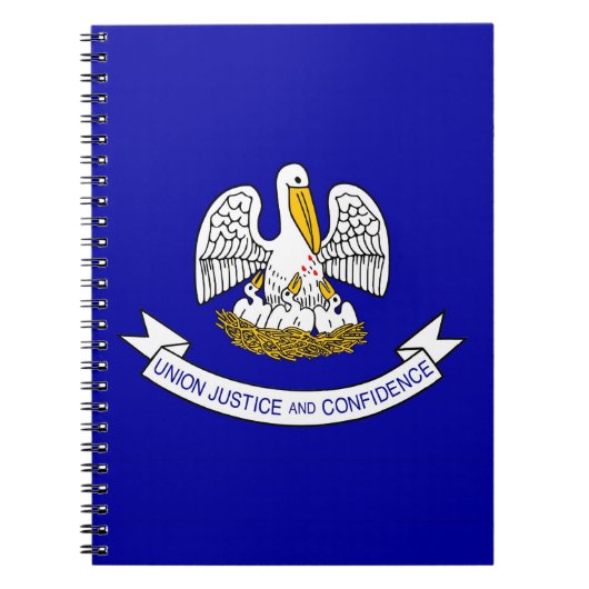 Notebook mit Fahne des Louisiana-Staat Notizblock (Vorderseite)