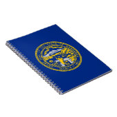 Notebook mit Fahne des Nebraska-Staat Notizblock (Rechte Seite)