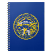 Notebook mit Fahne des Nebraska-Staat Notizblock (Vorderseite)