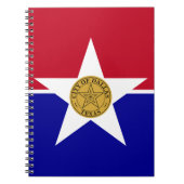 Notebook mit Fahne in Dallas City Notizblock (Vorderseite)