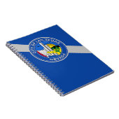 Notebook mit Fahne in Las Vegas City Notizblock (Rechte Seite)