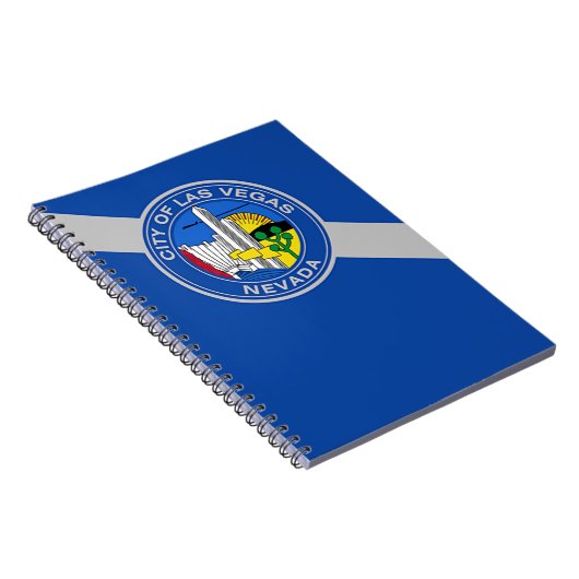 Notebook mit Fahne in Las Vegas City Notizblock (Rechte Seite)