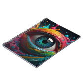 Notebook mit farbenfroher Optik Notizblock (Linke Seite)