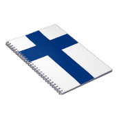 Notebook mit finnischer Flagge Notizblock (Rechte Seite)