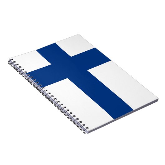 Notebook mit finnischer Flagge Notizblock (Rechte Seite)