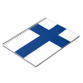 Notebook mit finnischer Flagge Notizblock (Linke Seite)