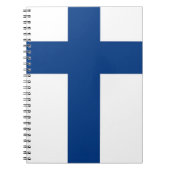 Notebook mit finnischer Flagge Notizblock (Vorderseite)