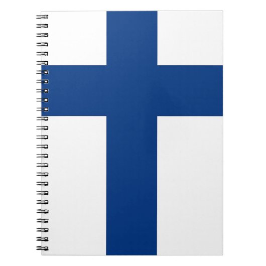 Notebook mit finnischer Flagge Notizblock (Vorderseite)