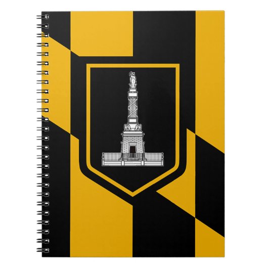 Notebook mit Flag Baltimore City Notizblock (Vorderseite)
