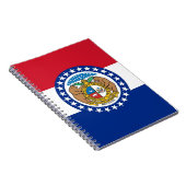Notebook mit Flag des Missouri-Staat Notizblock (Rechte Seite)