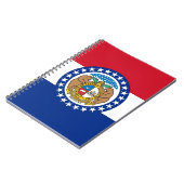Notebook mit Flag des Missouri-Staat Notizblock (Linke Seite)