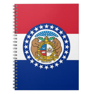 Notebook mit Flag des Missouri-Staat Notizblock